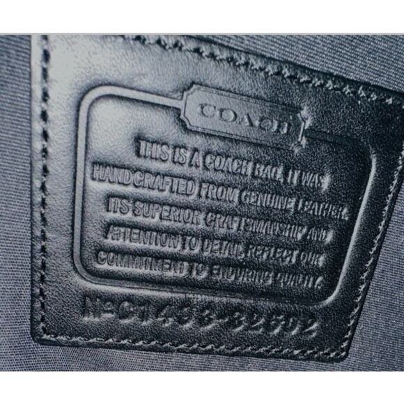 Coach 32502 Borough Bag in Two-Tone Leather Gray White Handbag Purse Briefcase - Picture 15 of 15